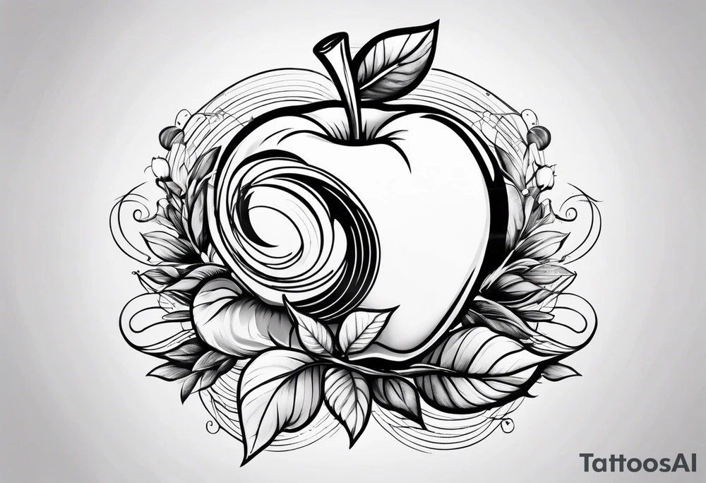 Teacher Apple tattoo idea