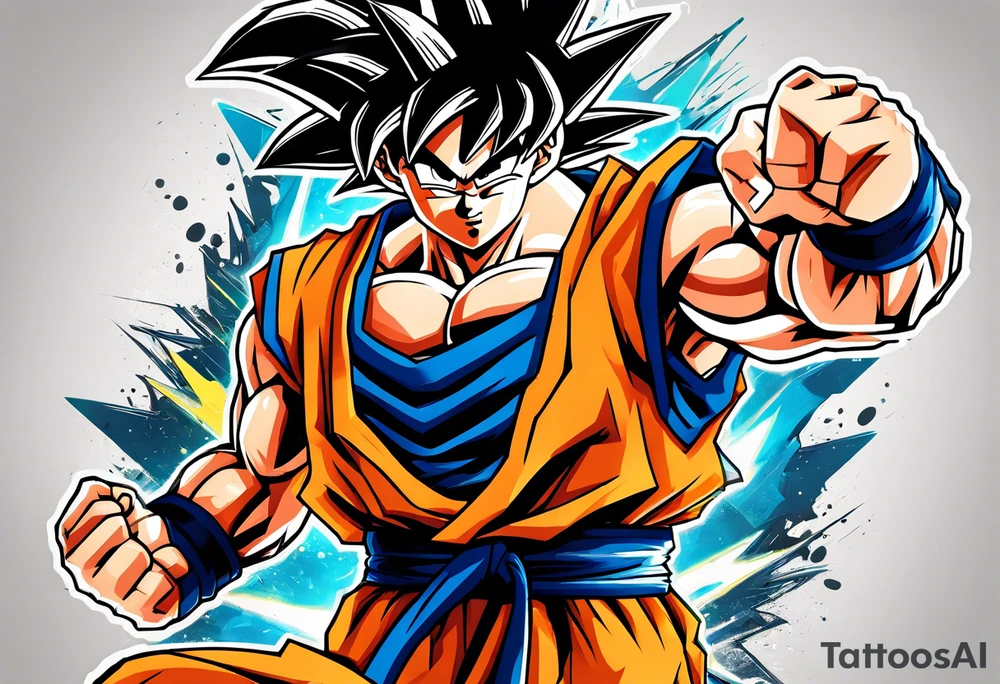 Son goku tattoo idea