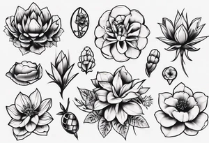 Grenade flower tattoo idea