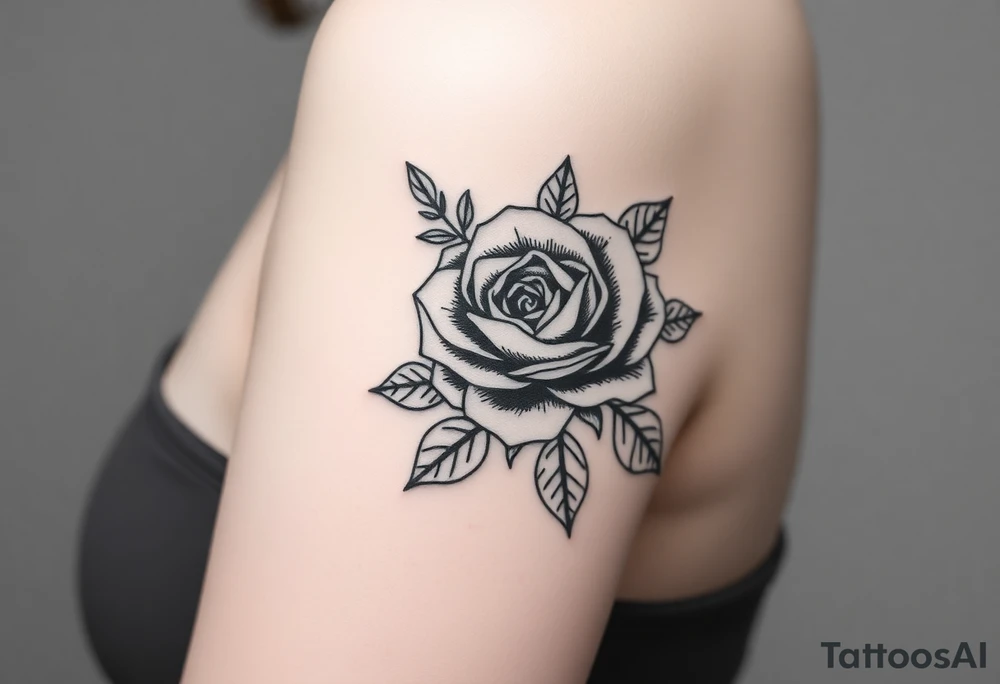 rose and mum tattoo tattoo idea