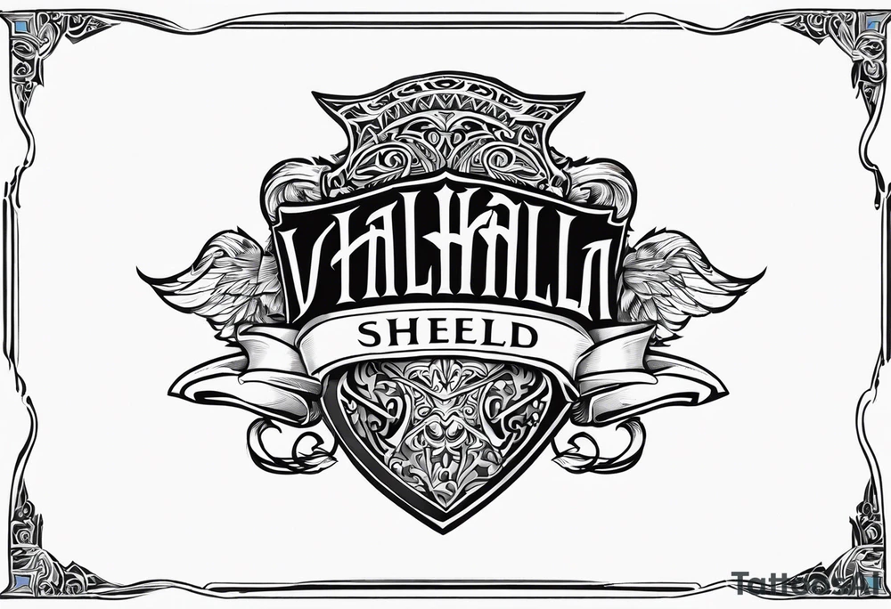 Valhalla sheild tattoo idea