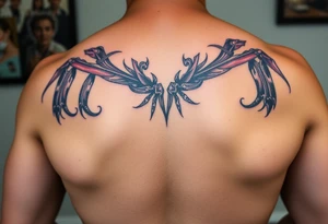 Naked women, big boobs, torso only tattoo idea