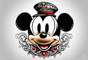assassins creed mickey mouse tattoo idea