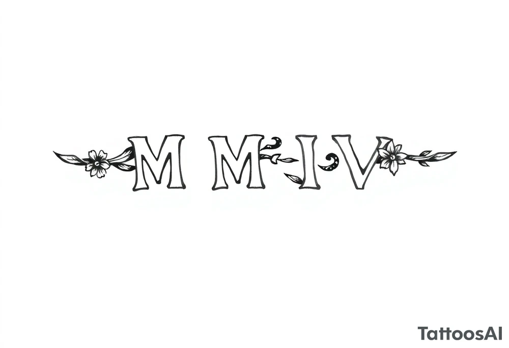 MMIV tattoo idea