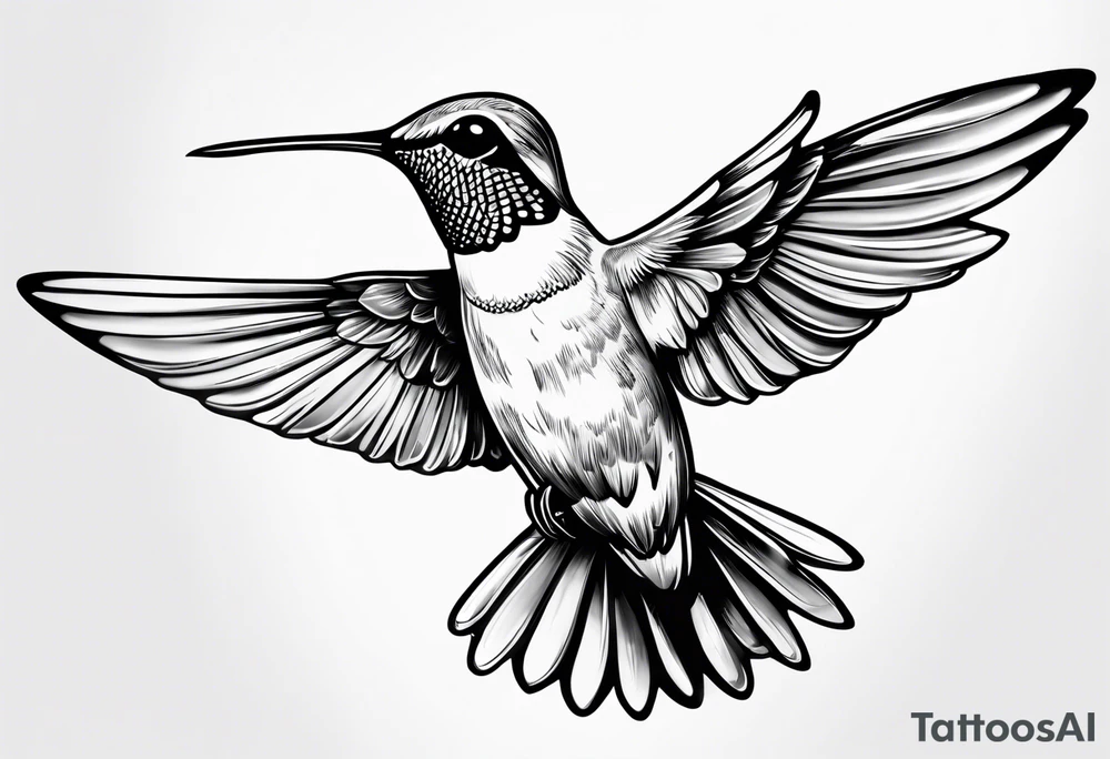 hummingbird tattoo idea