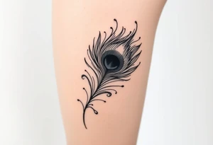 Peacock feather tattoo idea