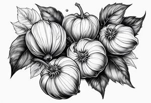 Physalis sleeve tattoo idea