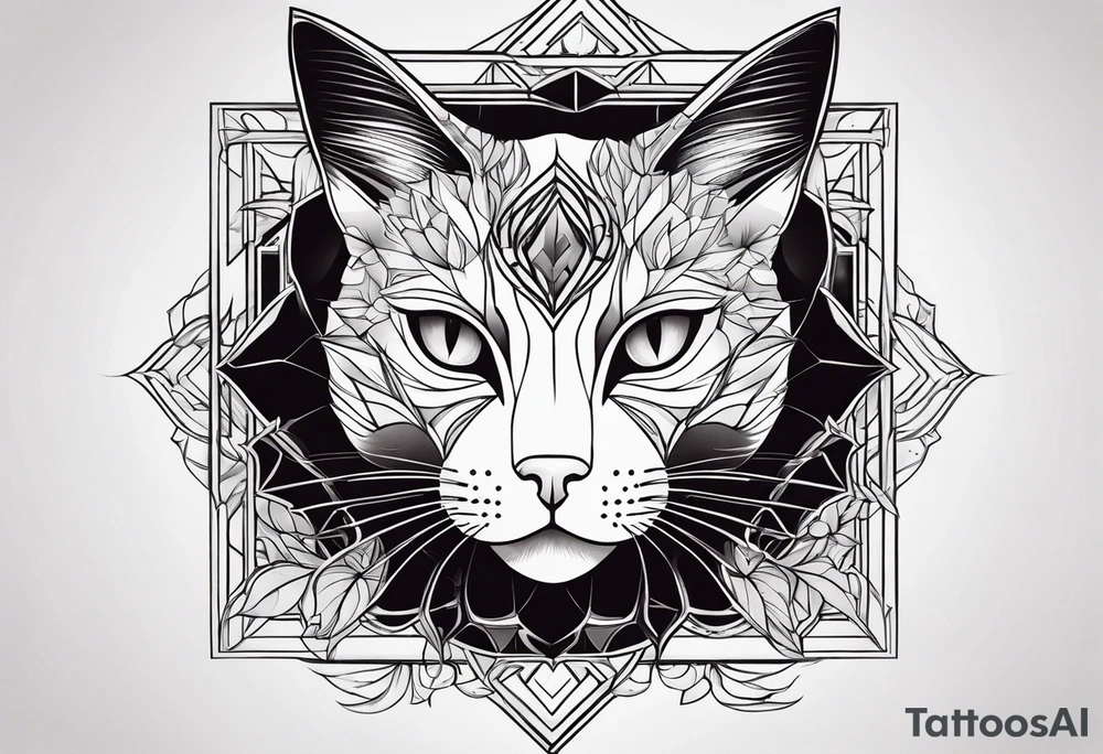 Black Cat tattoo idea