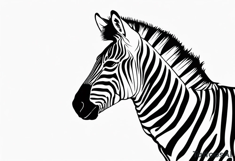 ZEBRA HEAD tattoo idea