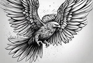 icarus freek design falling into an rainbow tattoo idea