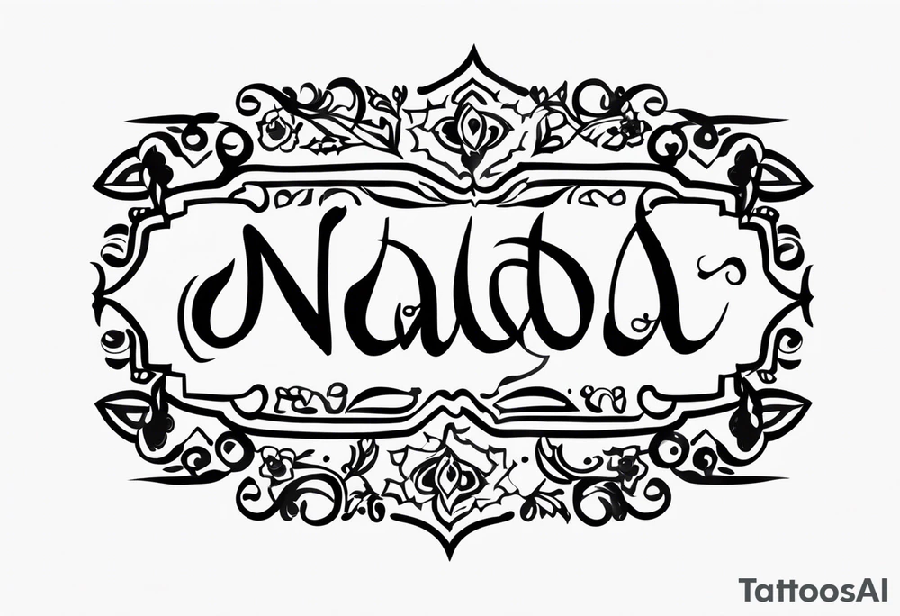 I want a quote about my mom her name is nada make sure it’s in Arabic tattoo idea