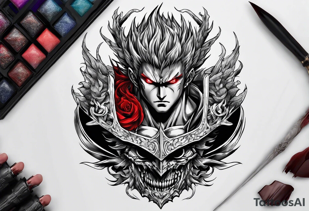 Berserk anime cursed mark tattoo idea