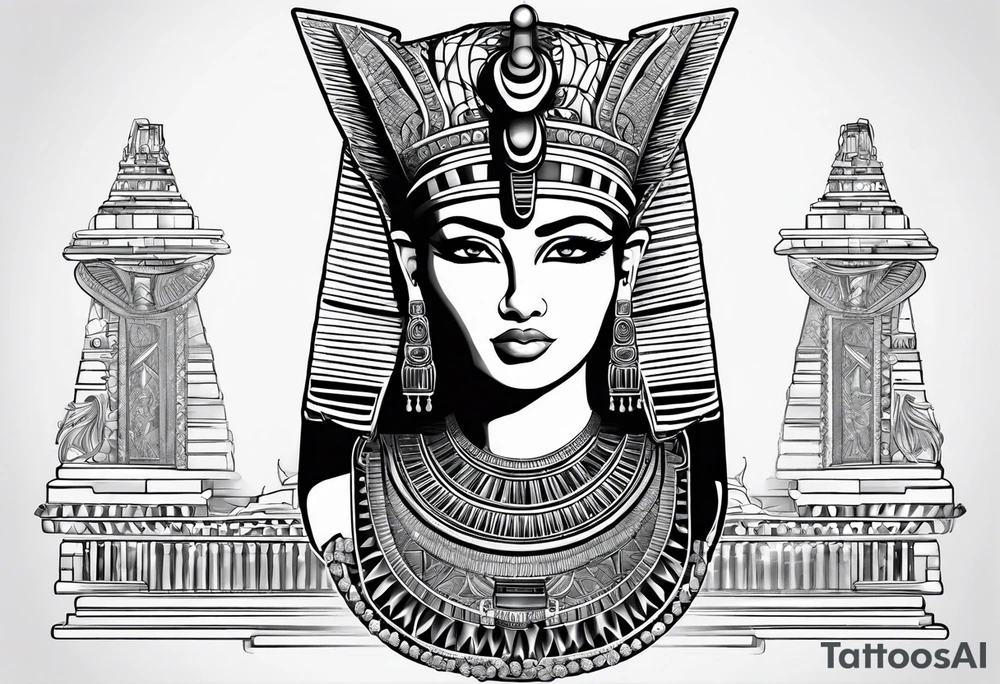 Cleopatra knowledge tattoo idea
