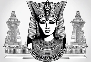 Cleopatra knowledge tattoo idea