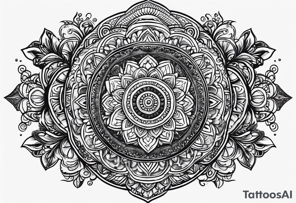 Rattlesnake mandala henna black tattoo design tattoo idea Rattlesnake mandala henna black tattoo design tattoo idea
