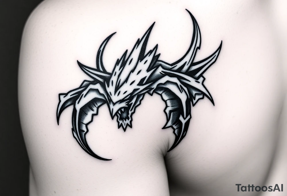 Créame un diseño en miniatura para la parte baja del bicep de una personaje principal de dragón Ball con el nombre dé Lorelay, el diseño representa a mi hermana pequeña tattoo idea