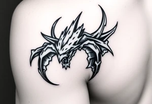 Créame un diseño en miniatura para la parte baja del bicep de una personaje principal de dragón Ball con el nombre dé Lorelay, el diseño representa a mi hermana pequeña tattoo idea