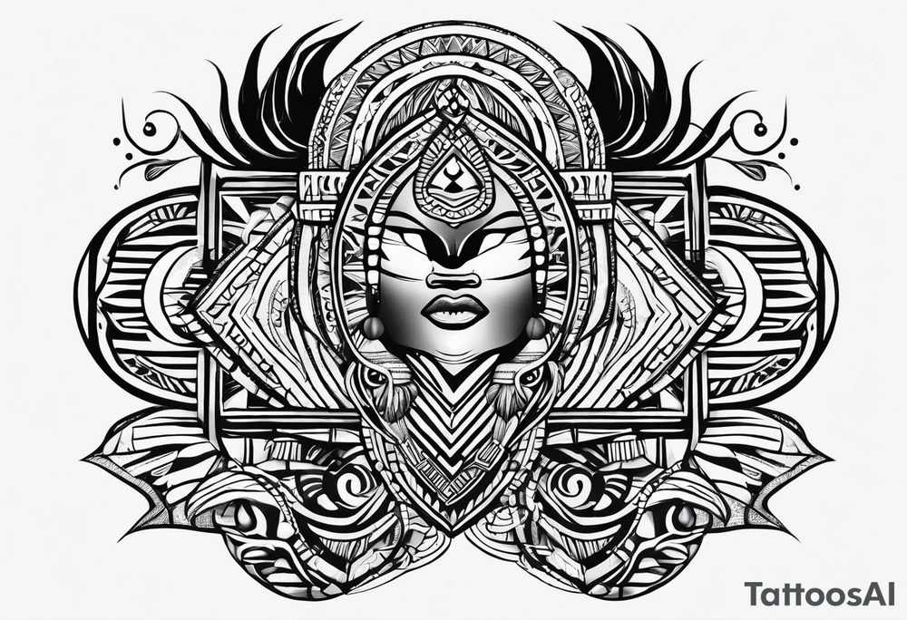 East african tribal markings Ugandan tattoo idea