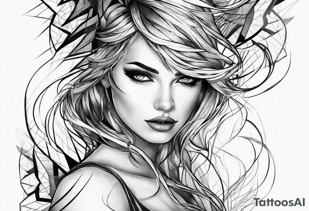 lightning tracing the veins tattoo idea