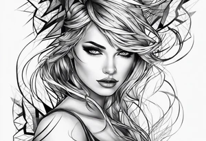 lightning tracing the veins tattoo idea