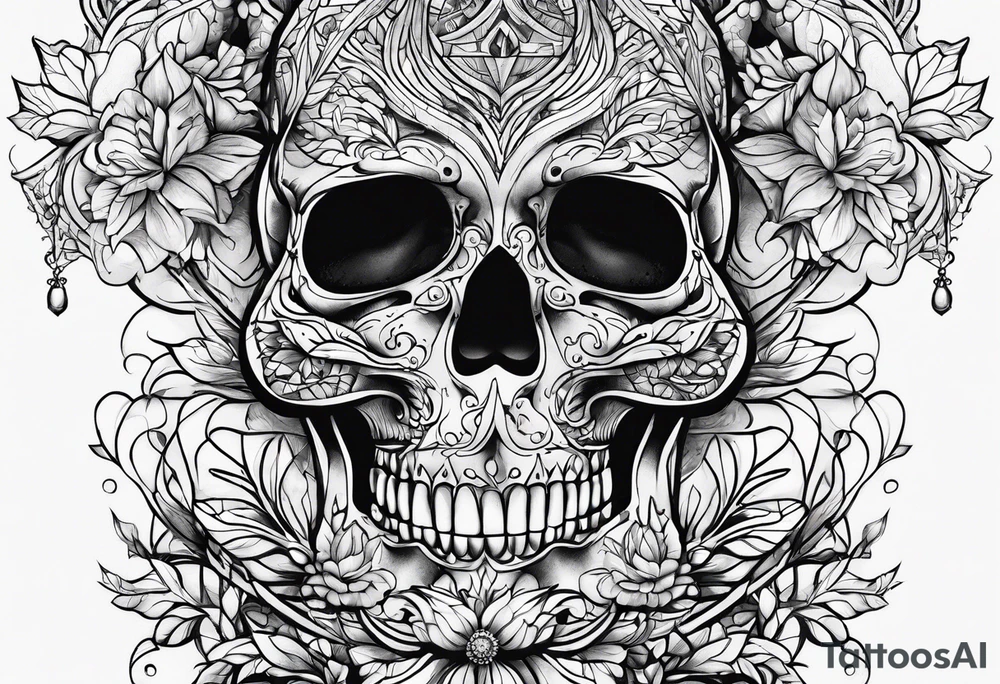 black veins tattoo idea