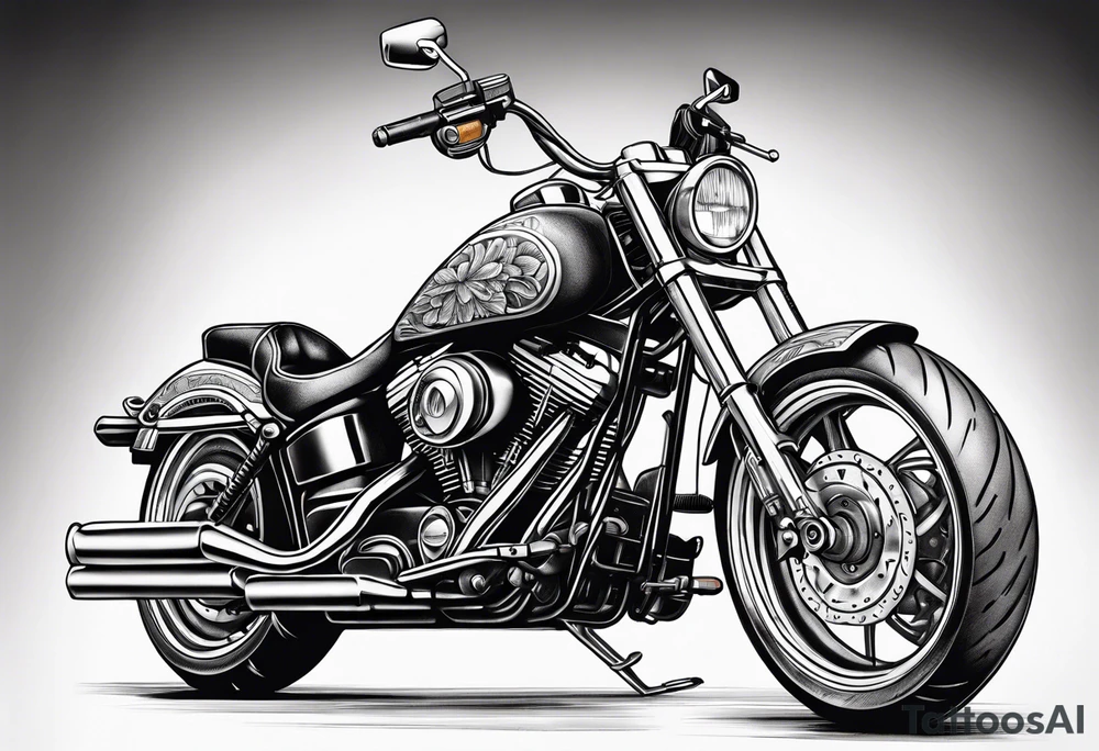 Motorcycle tattoo idea