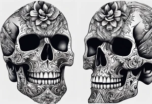 Skull Knee tattoo tattoo idea