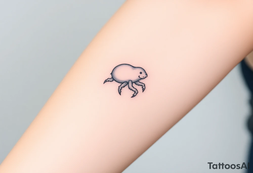 tardigrade, water bear, cute, baby, endurance, resilience, 8 legs tattoo idea