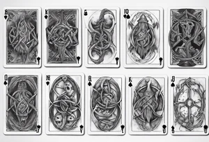 Viking Ruin, Lord of the Rings, Playing Card, tattoo idea