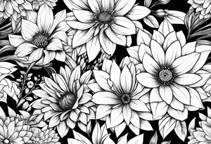 promised neverland Vida flower tattoo idea