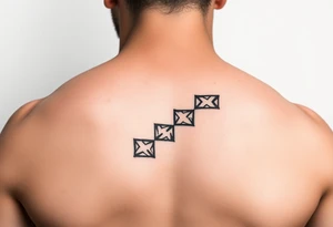 One step at a time on white back ground tattoo idea