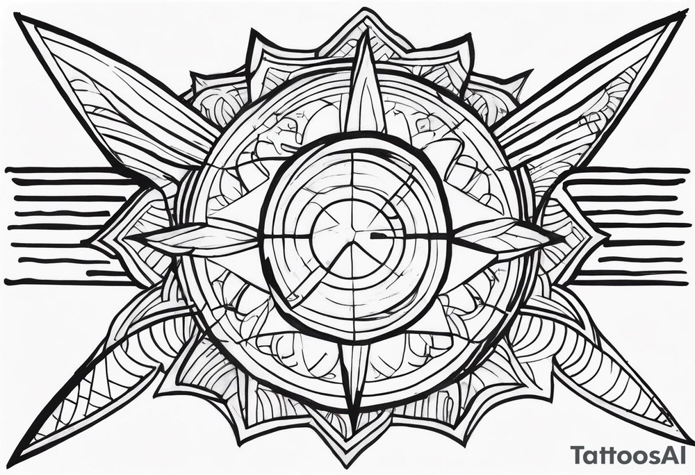 Being strong and true to self in a hard world tattoo idea