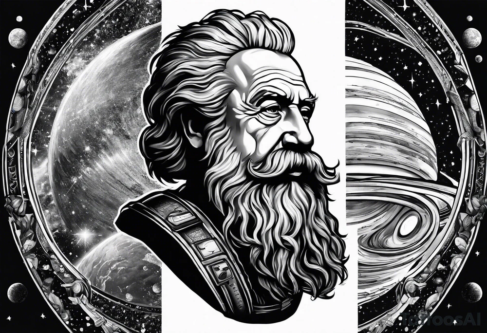 Spartan, outer space, Einstein, physics, writing, sleeve tattoo tattoo idea Spartan, outer space, Einstein, physics, writing, sleeve tattoo tattoo idea