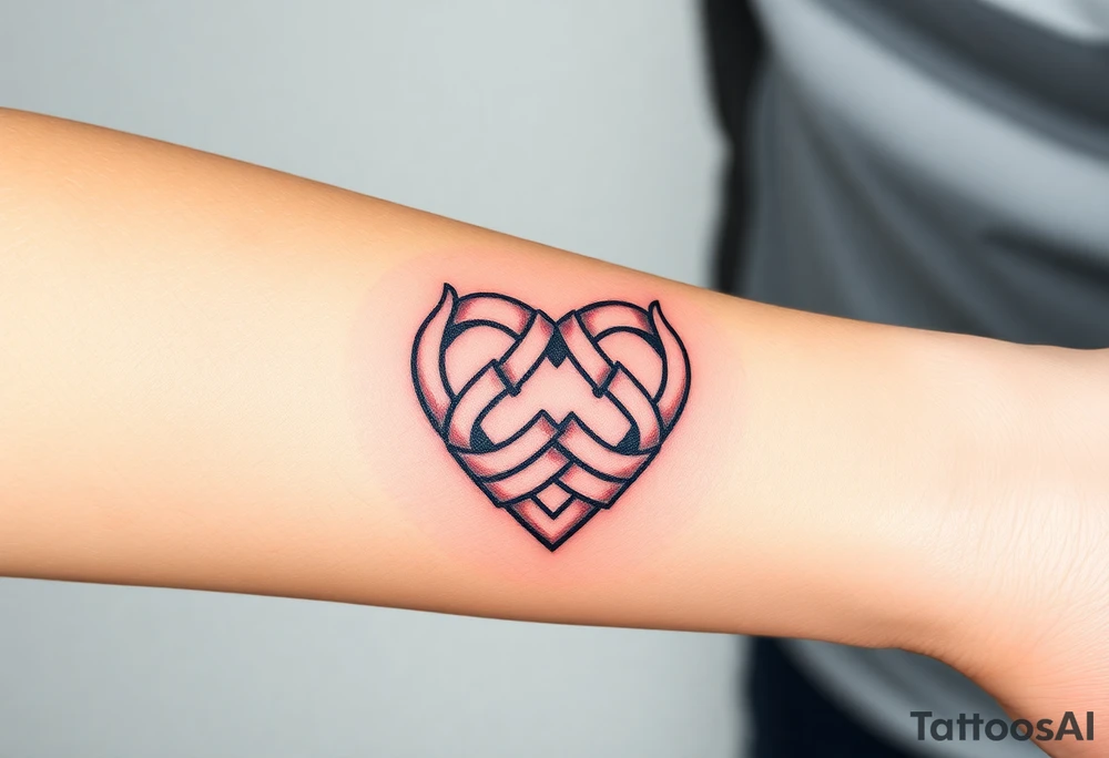 celtic knot heart tattoo idea
