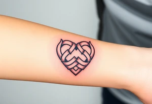 celtic knot heart tattoo idea