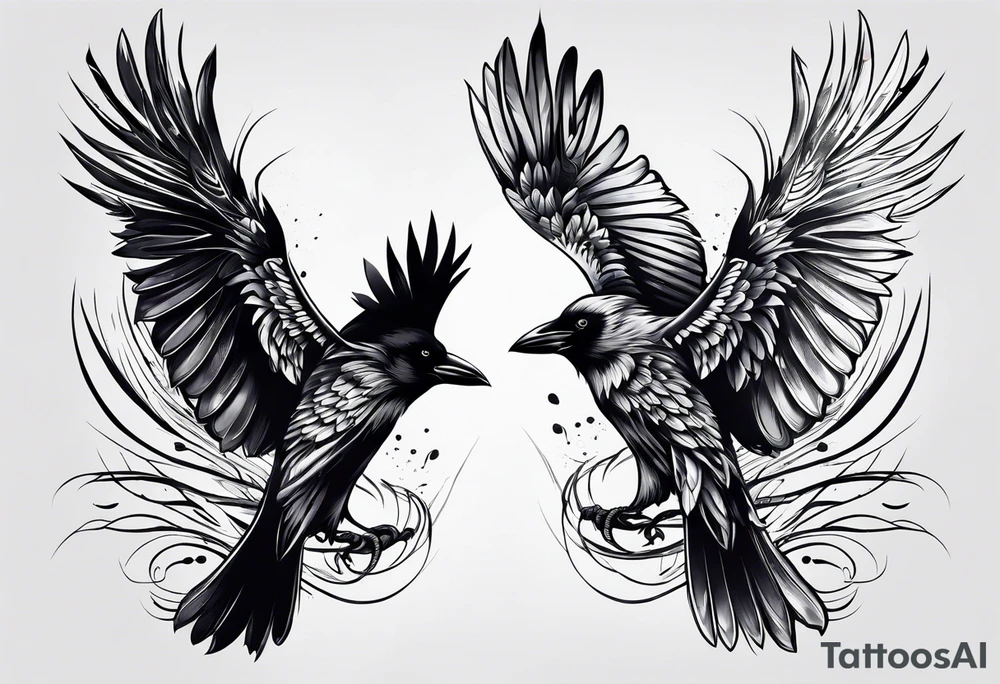 crows tattoo idea
