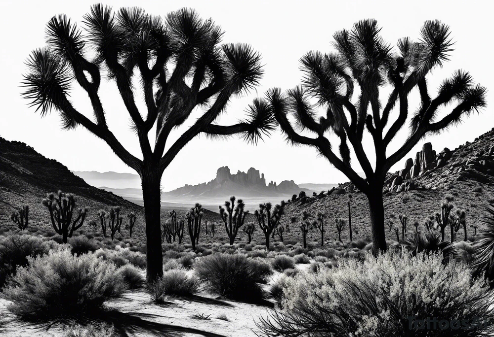 Joshua trees tattoo idea