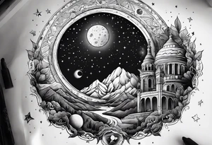 A tattoo that reflects my interest in astronomy. tattoo idea