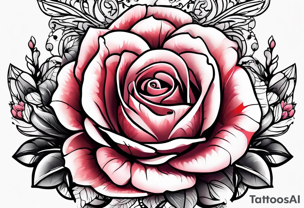 the rose queen's crown tattoo idea