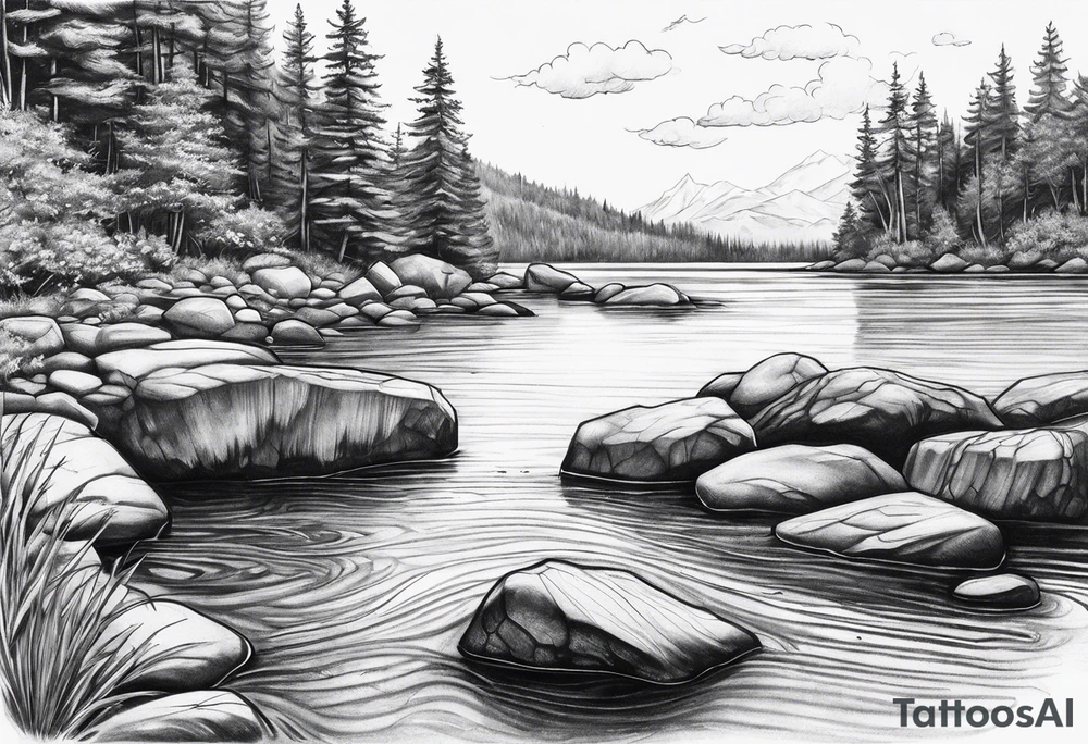 Skipping rocks tattoo idea