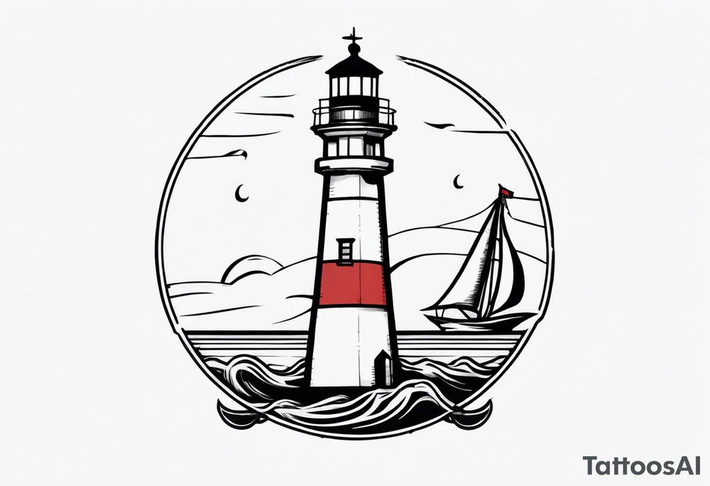 Lighthouse and anchor that says "my beacon, my anchor" tattoo idea