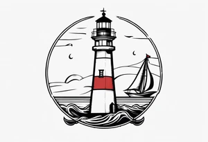 Lighthouse and anchor that says "my beacon, my anchor" tattoo idea
