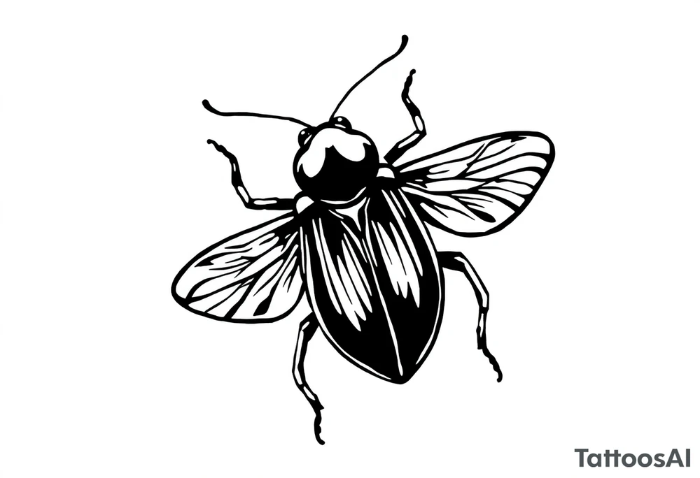 weird bug tattoo idea