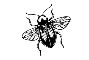 weird bug tattoo idea