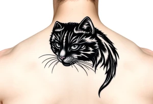 Black Cat tattoo idea