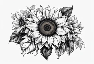 a sunflower tattoo idea