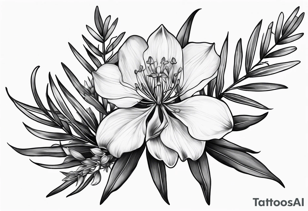 Fireweed single flower tattoo idea