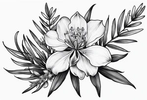 Fireweed single flower tattoo idea