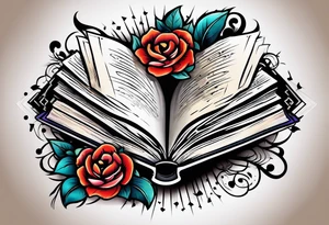 open book tattoo idea