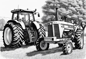 Cows, tractors, laer tattoo idea